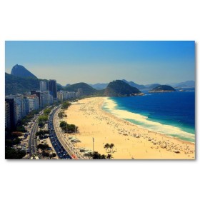 Αφίσα (Βραζιλία, θάλασσα, άμμος, θέα, αξιοθέατο, βουνό, ήλιος, καλοκαίρι)